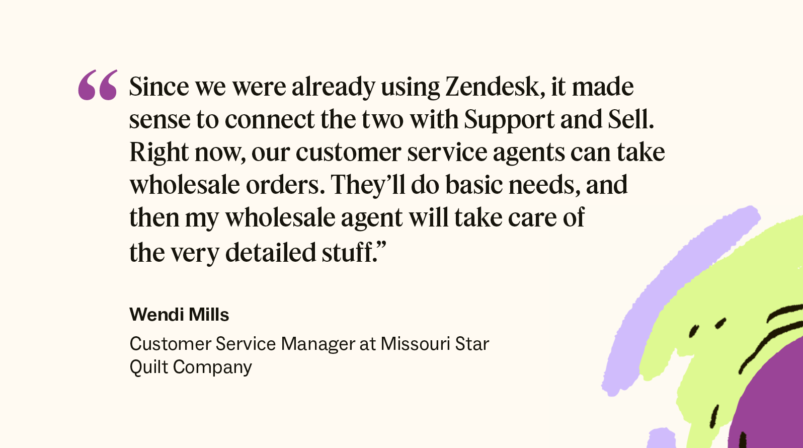 Quote about Zendesk service quote